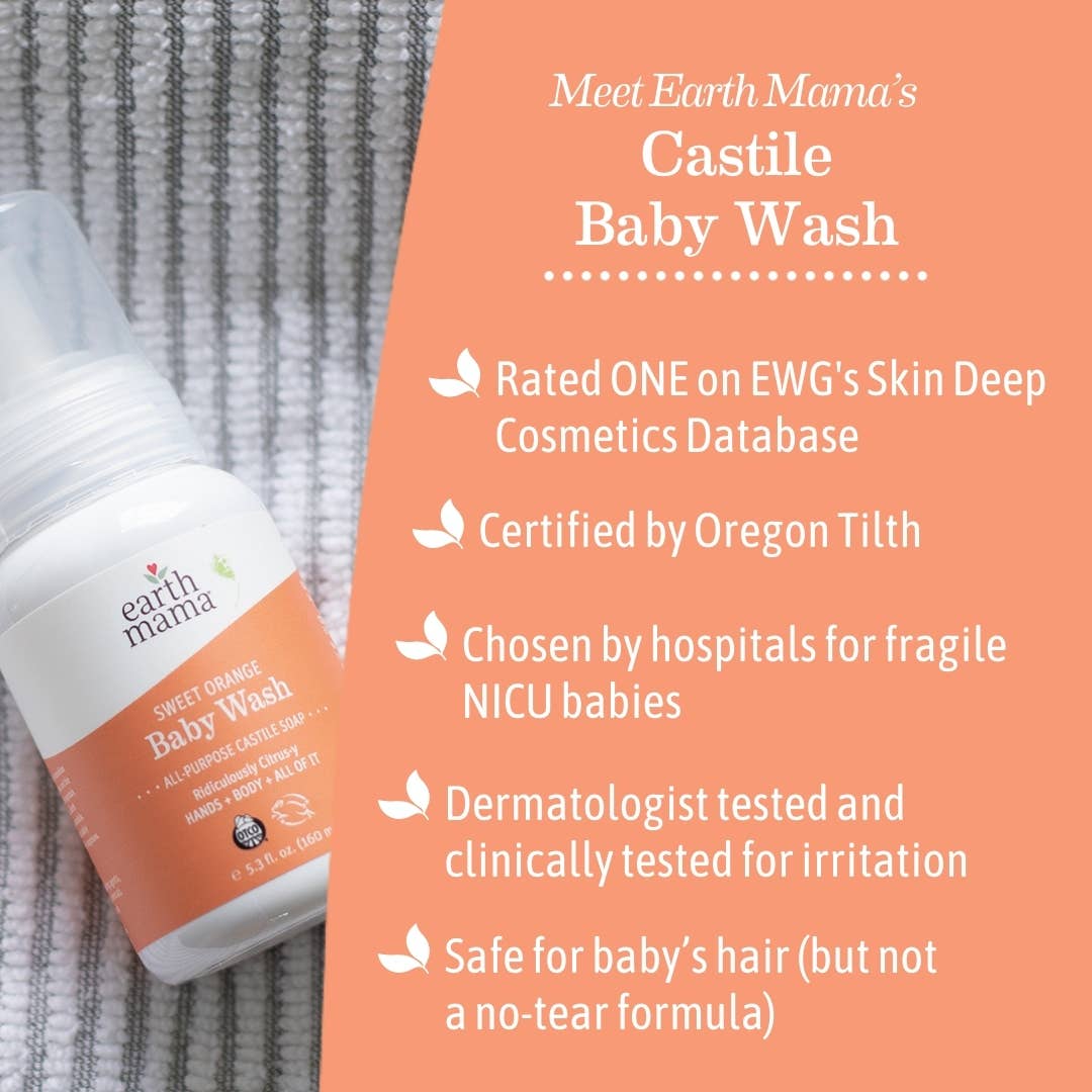 Sweet Orange Baby Wash: 5.3 fl. oz. (160 ml)
