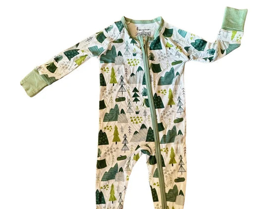 Green Camp Bamboo Infant and Toddler Pajamas