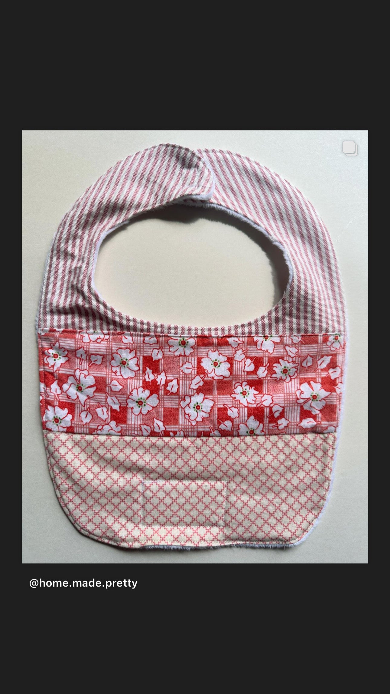 Home Made Pretty Bib