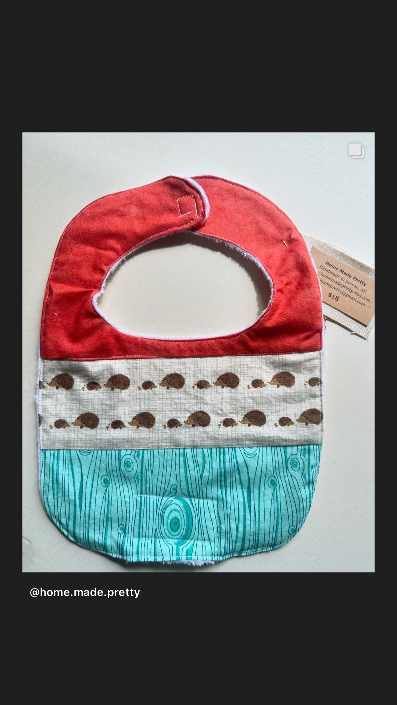Home Made Pretty Bib