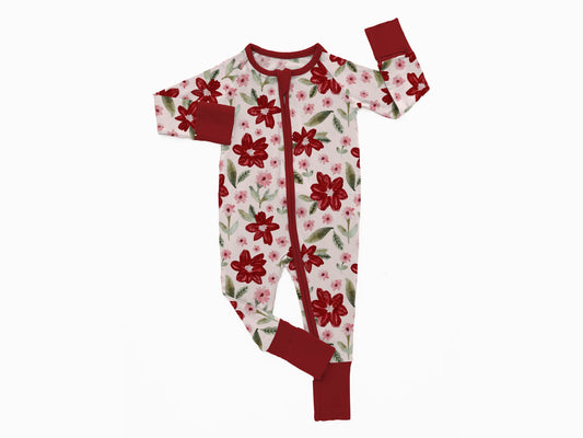 Poinsettia Grow-with-me Zippy/2 Piece PJ
