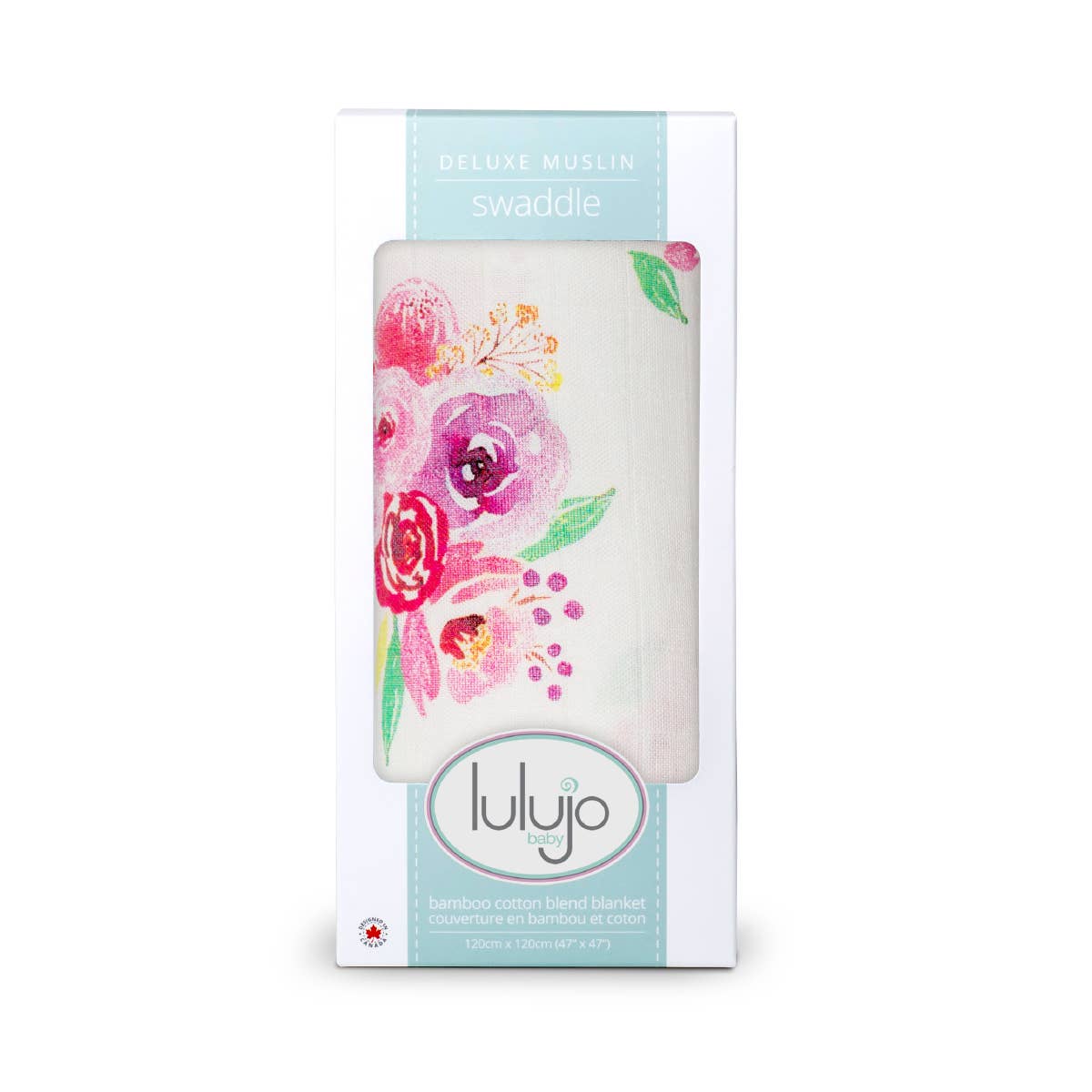 Deluxe Bamboo Swaddle - Posies