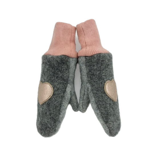 Kids wool mittens: 2-4 T / Moonstone