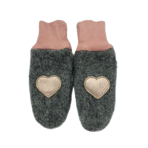 Kids wool mittens: 2-4 T / Moonstone