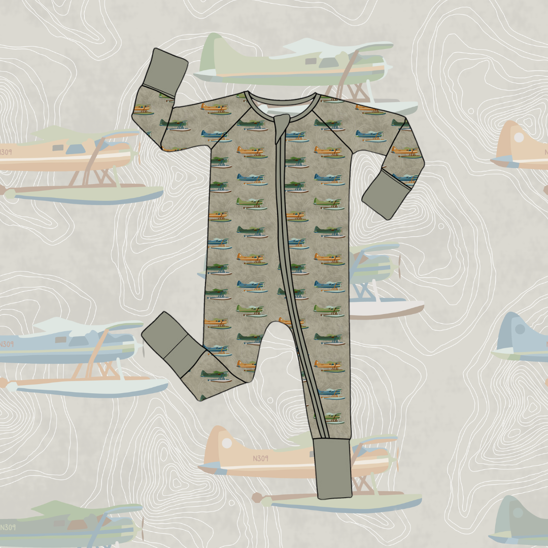 Zippered Romper | Puddle Jumper: 12-18m