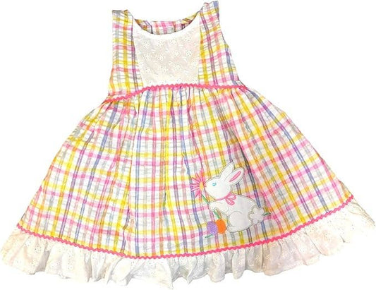 Good Lad Infant Girl MulitPlaid Easter Dress: 12M