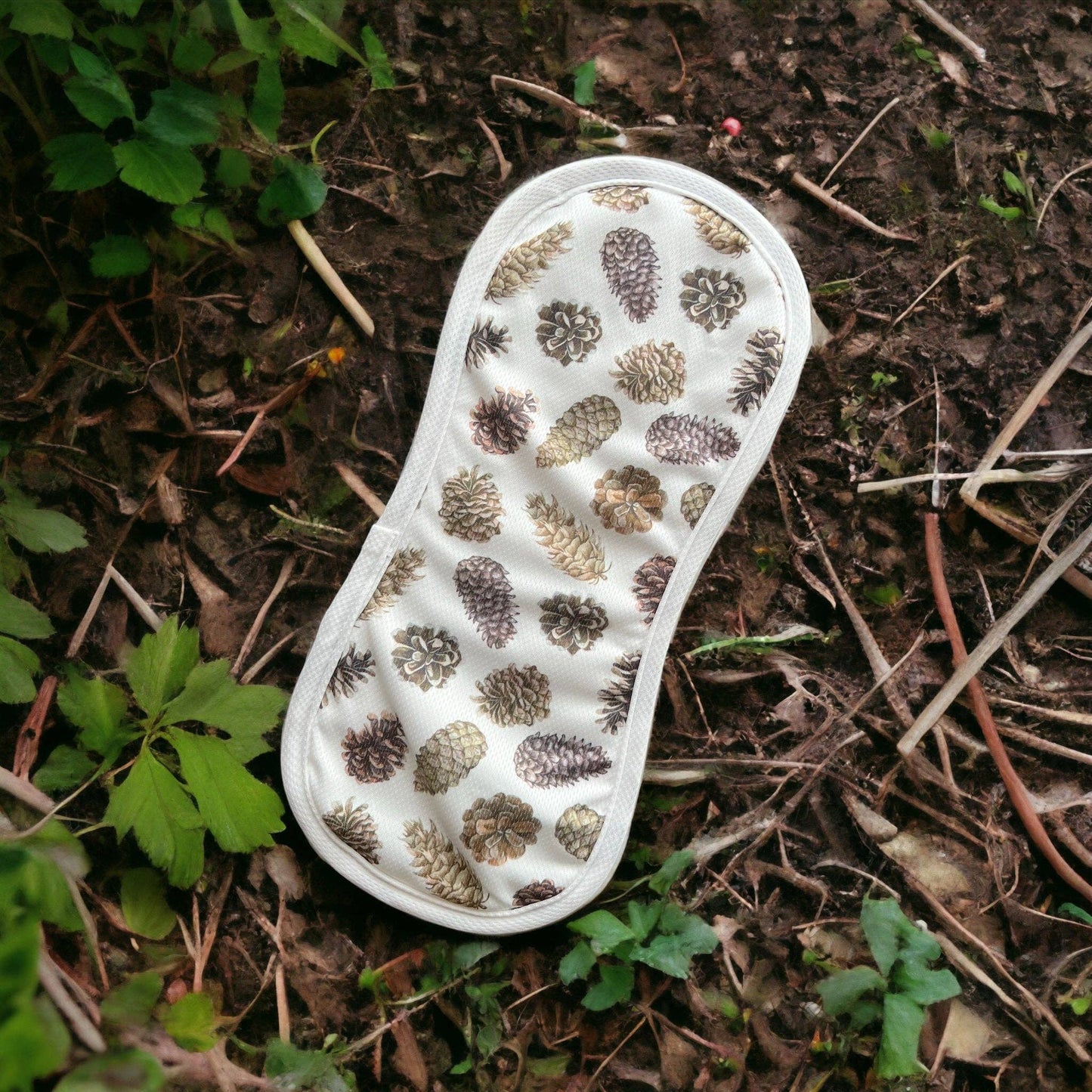 Oos Yadi Inserts - 5 layers of cotton/bamboo blend: Pine cones (13 Inches) 10 Pack