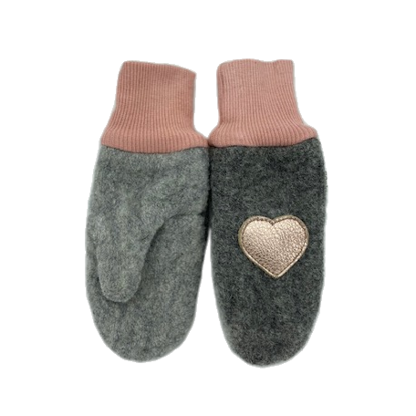 Kids wool mittens: 2-4 T / Moonstone