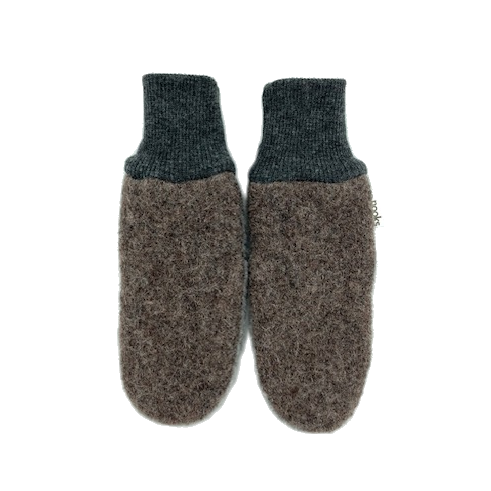 Kids wool mittens: 2-4 T / Moonstone