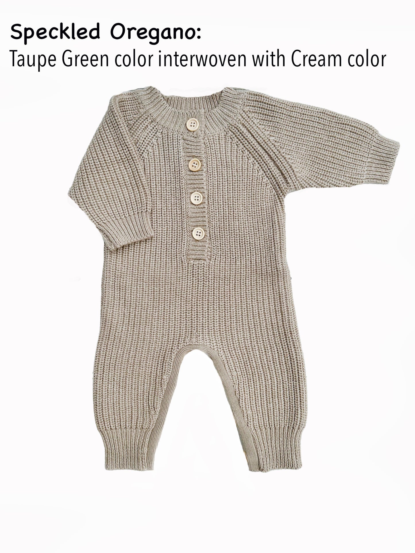 Baby Knit romper Button front Jumpsuit w/ zipper | Harper: Plum / Newborn