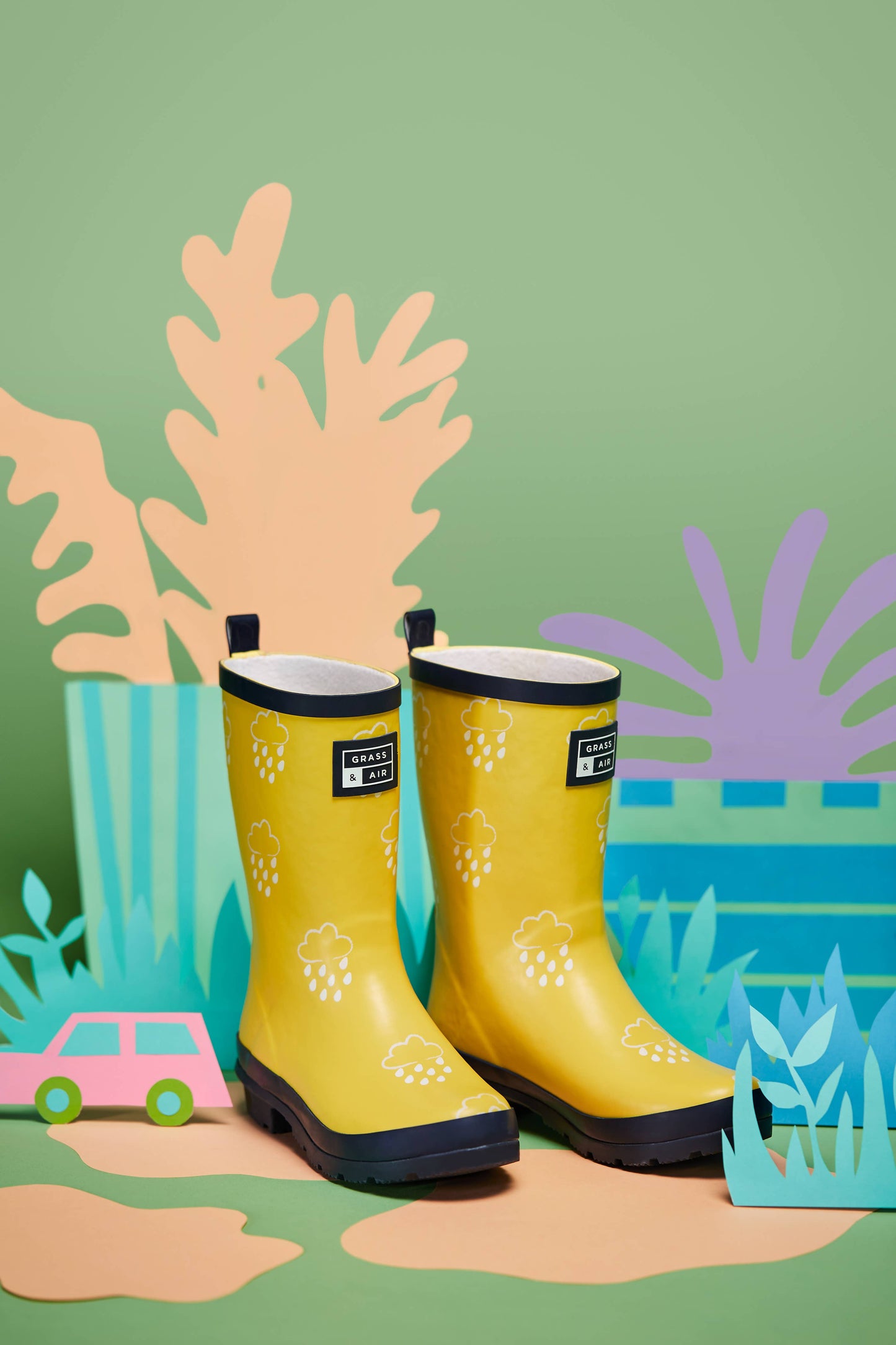 Kids Yellow Colour Changing Wellies: 7 infant