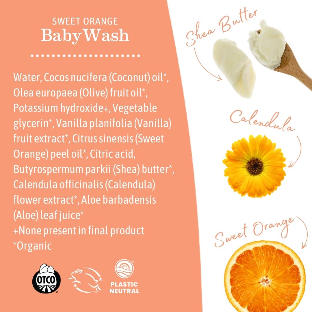 Sweet Orange Baby Wash: 5.3 fl. oz. (160 ml)
