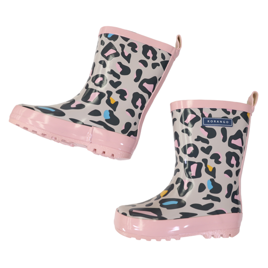 Leopard Print Gumboot Nimbus Cloud: Nimbus Cloud / 21 (1Y-1.5Y)